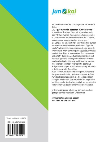 Produktbild: 50 Tipps f&uuml;r Einen Besseren Kundenservice - Band 9