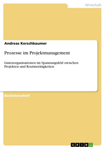 Produktbild: Prozesse im Projektmanagement