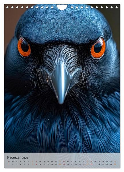 Produktbild: V&ouml;gel Portr&auml;ts (Wandkalender 2026 DIN A4 hoch), CALVENDO Monatskalender