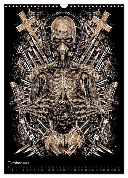 Produktbild: BLOODBOY/FEAR ILLUSTRATION (Wandkalender 2026 DIN A3 hoch), CALVENDO Monatskalender