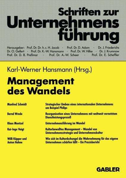 Produktbild: Management des Wandels