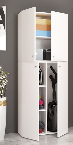 Produktbild: Holz Besenschrank Staubsauger Putzschrank Lona