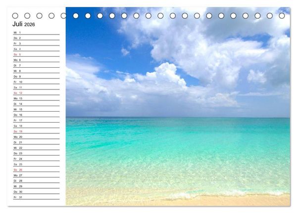 Produktbild: Traumstr&auml;nde in der Karibik (Tischkalender 2026 DIN A5 quer), CALVENDO Monatskalender