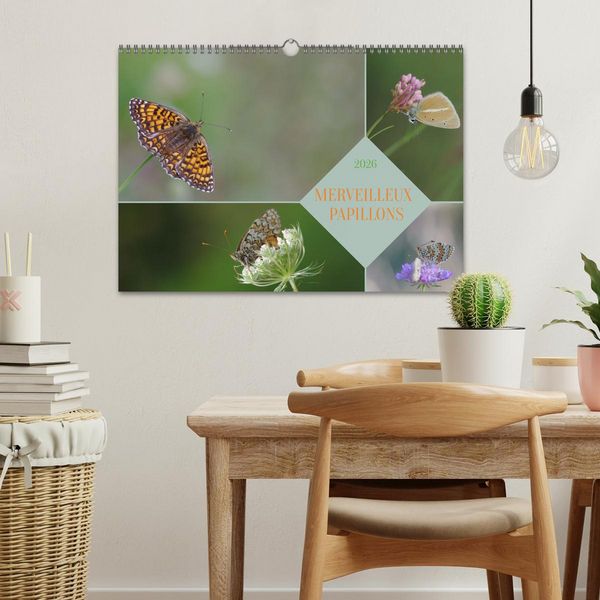 Produktbild: Merveilleux papillons (Calendrier mural 2026 DIN A3 vertical), CALVENDO calendrier mensuel
