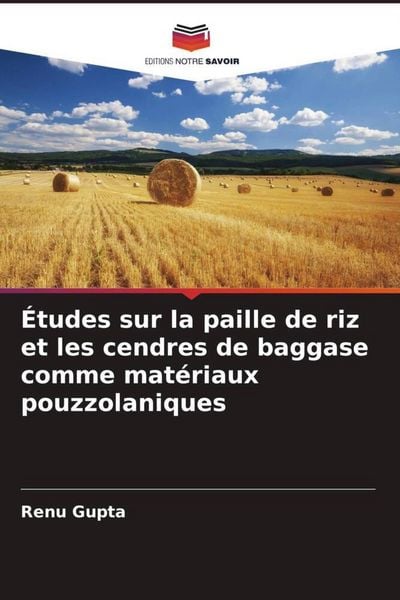 Produktbild: &Eacute;tudes sur la paille de riz et les cendres de baggase comme mat&eacute;riaux pouzzolaniques
