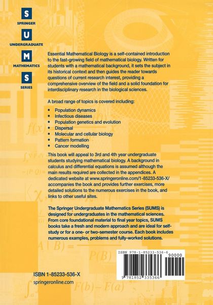 Produktbild: Essential Mathematical Biology