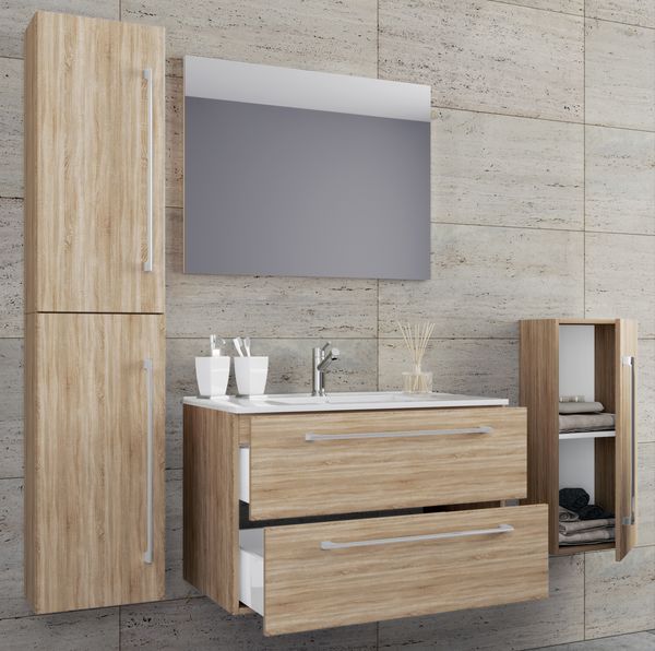 Produktbild: 5-tlg. Waschplatz Waschtisch Badinos Schublade SP