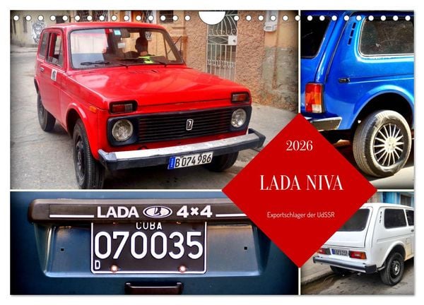 Produktbild: LADA NIVA - Exportschlager der UdSSR (Wandkalender 2026 DIN A4 quer), CALVENDO Monatskalender