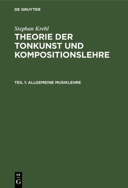 Produktbild: Allgemeine Musiklehre