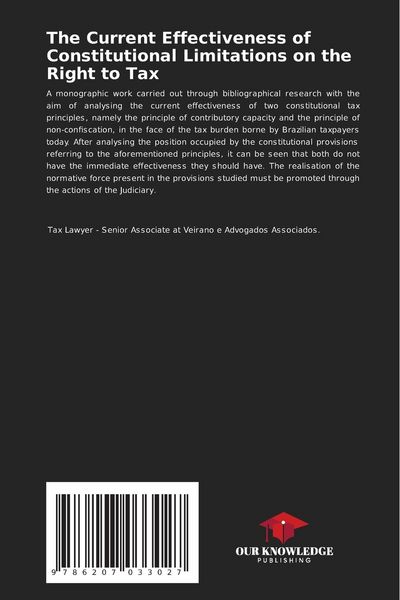 Produktbild: The Current Effectiveness of Constitutional Limitations on the Right to Tax