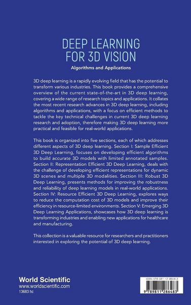 Produktbild: DEEP LEARNING FOR 3D VISION