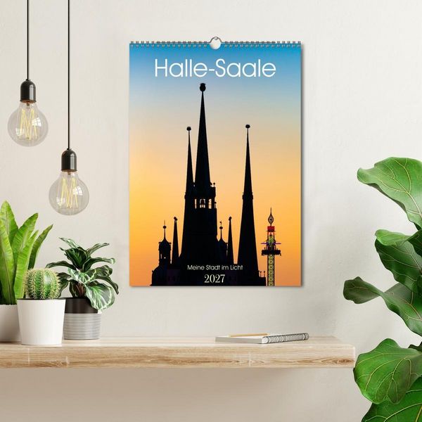 Produktbild: Halle/Saale - Meine Stadt im Licht (Wandkalender 2027 DIN A3 hoch), CALVENDO Monatskalender
