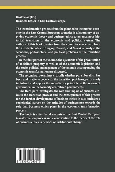 Produktbild: Business Ethics in East Central Europe