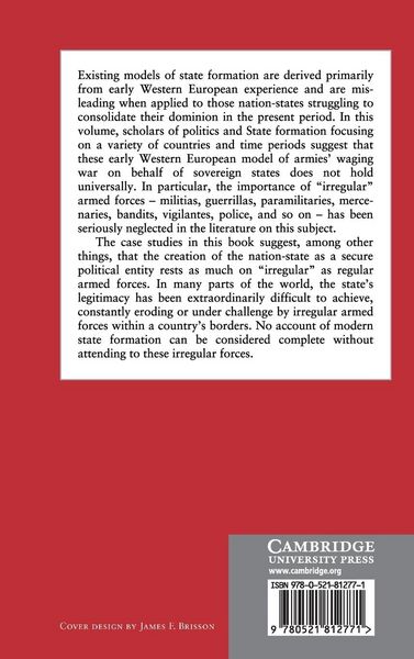 Produktbild: Irregular Armed Forces and their Role in Politics and State Formation