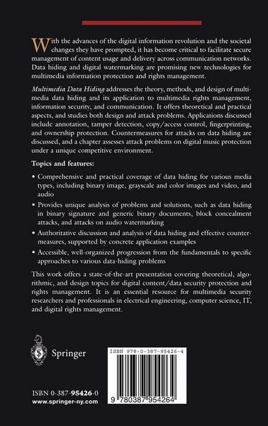 Produktbild: Multimedia Data Hiding