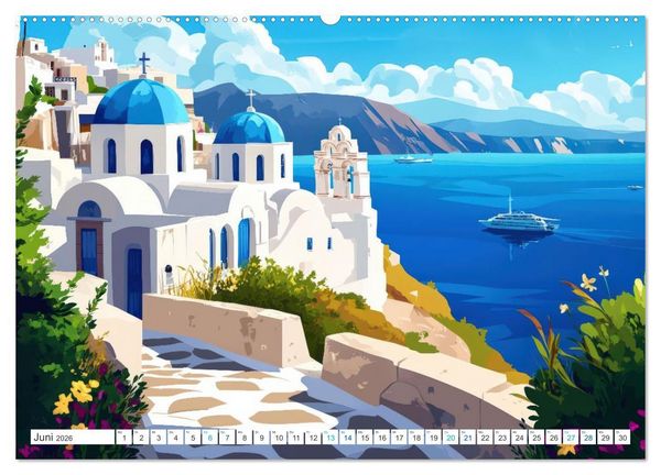 Produktbild: Europas Charme (hochwertiger Premium Wandkalender 2026 DIN A2 quer), Kunstdruck in Hochglanz
