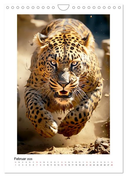 Produktbild: Highspeed Tiere (Wandkalender 2026 DIN A4 hoch), CALVENDO Monatskalender