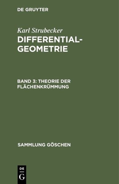Produktbild: Theorie der Fl&auml;chenkr&uuml;mmung
