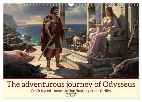 Produktbild: The adventurous journey of Odysseus (Wall Calendar 2027 DIN A3 landscape), CALVENDO 12 Month Wall Calendar