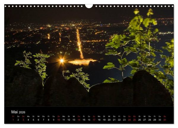 Produktbild: Nachts in Kassel (Wandkalender 2026 DIN A3 quer), CALVENDO Monatskalender