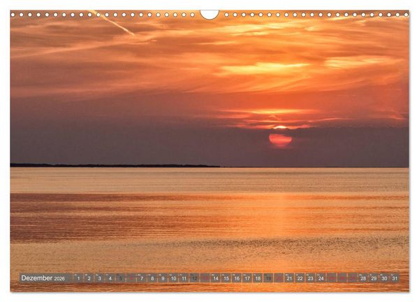 Produktbild: Fischland Dar&szlig; Zingst - wie gemalt (Wandkalender 2026 DIN A3 quer), CALVENDO Monatskalender