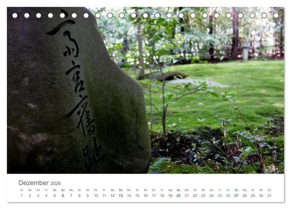 Produktbild: Japan - Orte der Stille (Tischkalender 2026 DIN A5 quer), CALVENDO Monatskalender