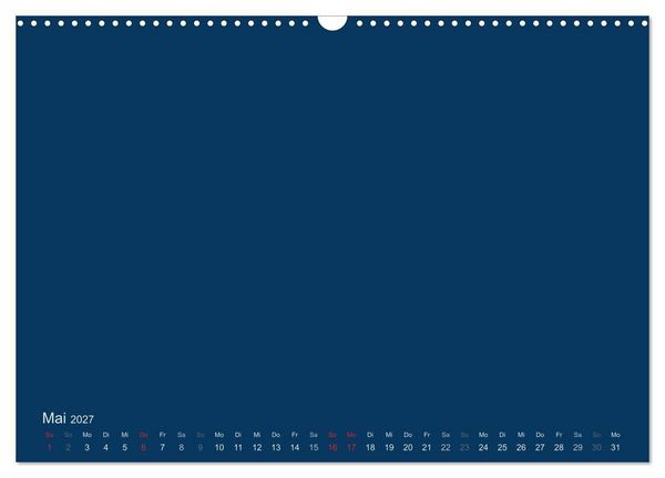 Produktbild: Bastelkalender - Dunkelblau (Wandkalender 2027 DIN A3 quer), CALVENDO Monatskalender