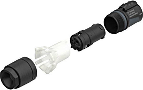 Produktbild: Neutrik NAC3F-TRUE1-S Buchsenteil powerCON Buchse Gesamtpolzahl: 2 + PE 16A Schwarz 1St.