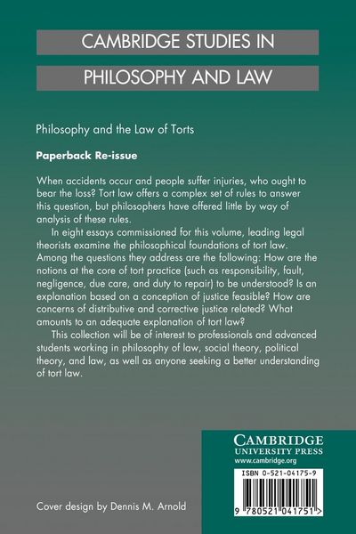 Produktbild: Philosophy and the Law of Torts