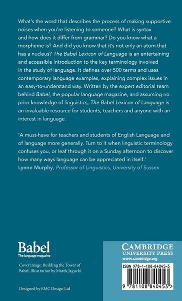 Produktbild: The Babel Lexicon of Language
