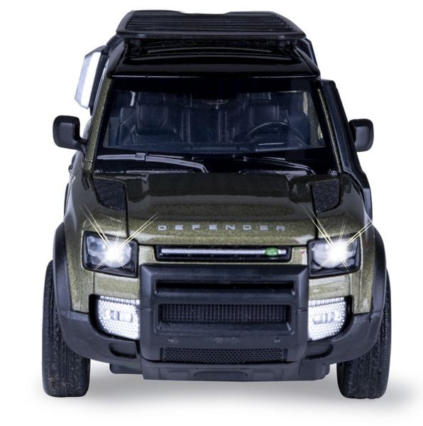 Produktbild: Land Rover Defender 110 Diecast 1:32 gr&uuml;n inkl. Knopfzellen