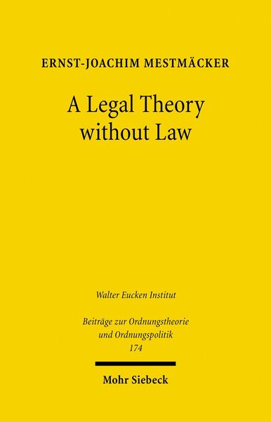 Produktbild: A Legal Theory without Law