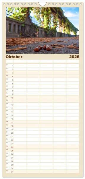 Produktbild: Familienplaner 2026 - Kassel begeistert mit 5 Spalten (Wandkalender, 21 x 45 cm) CALVENDO