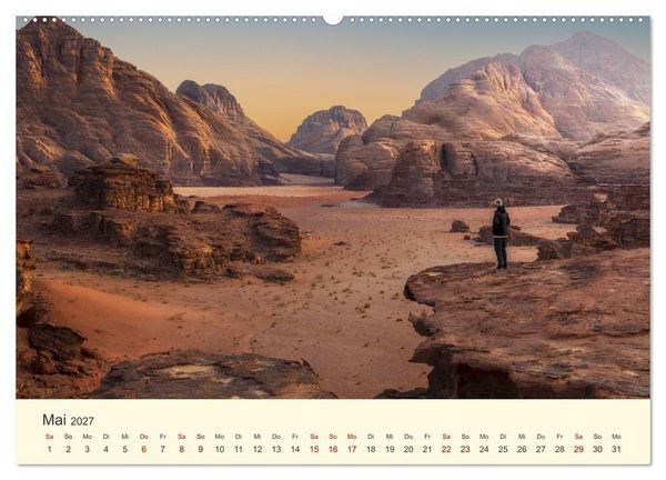 Produktbild: Jordanien Sand, Stein und Salz (Wandkalender 2027 DIN A2 quer), CALVENDO Monatskalender