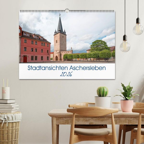 Produktbild: Stadtansichten Aschersleben (Wandkalender 2026 DIN A2 quer), CALVENDO Monatskalender
