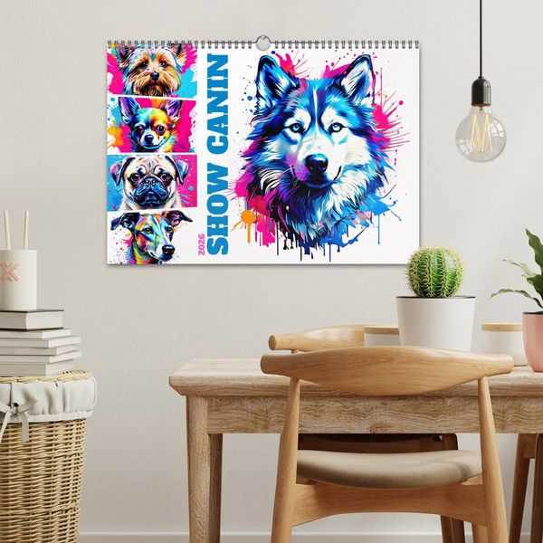 Produktbild: Show canin (Calendrier mural 2026 DIN A3 vertical), CALVENDO calendrier mensuel