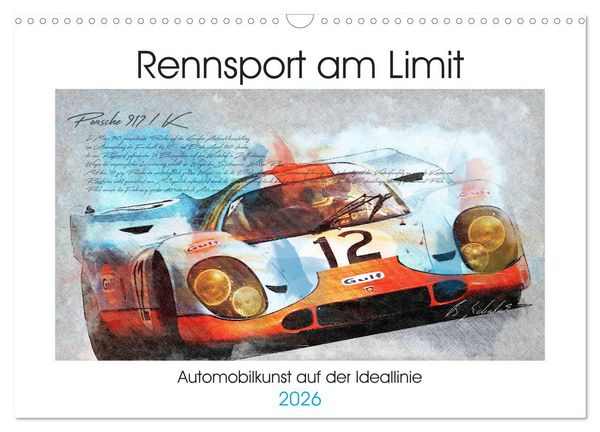 Produktbild: Rennsport am Limit (Wandkalender 2026 DIN A3 quer), CALVENDO Monatskalender