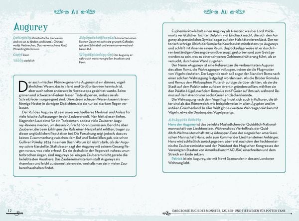 Produktbild: Das gro&szlig;e Buch der Monster, Zauber- und Tierwesen f&uuml;r Potter-Fans