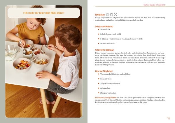 Produktbild: Montessori-Ideen für die Küche – Kochen mit Kindern