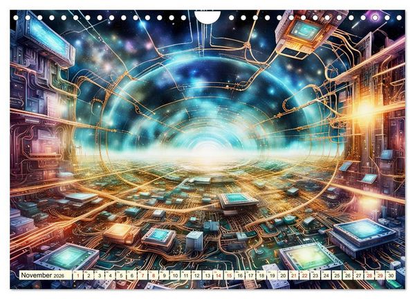 Produktbild: Vernetzte Visionen (Wandkalender 2026 DIN A4 quer), CALVENDO Monatskalender