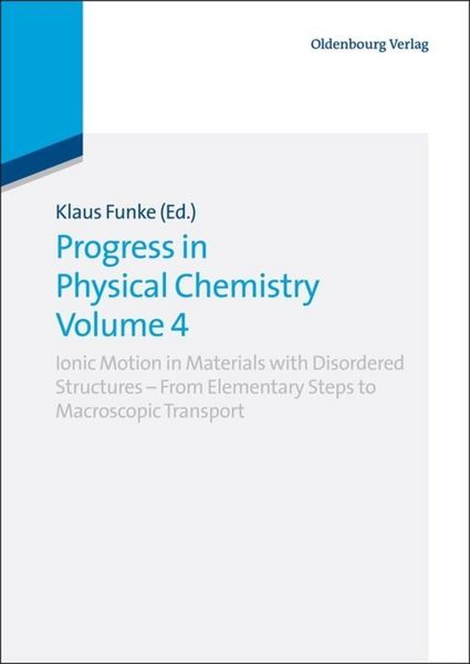 Produktbild: Progress in Physical Chemistry Volume 4