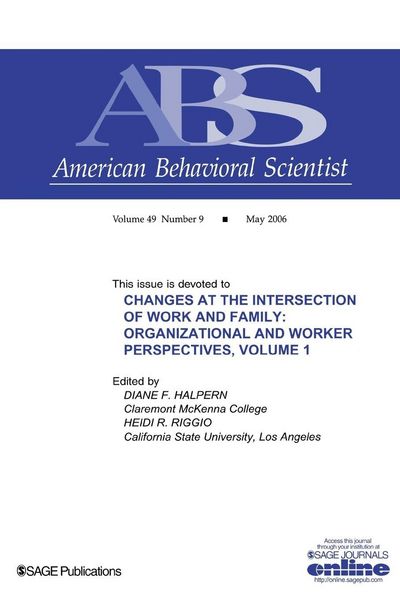 Produktbild: Changes at the Intersection of Work and Family, Volume 1