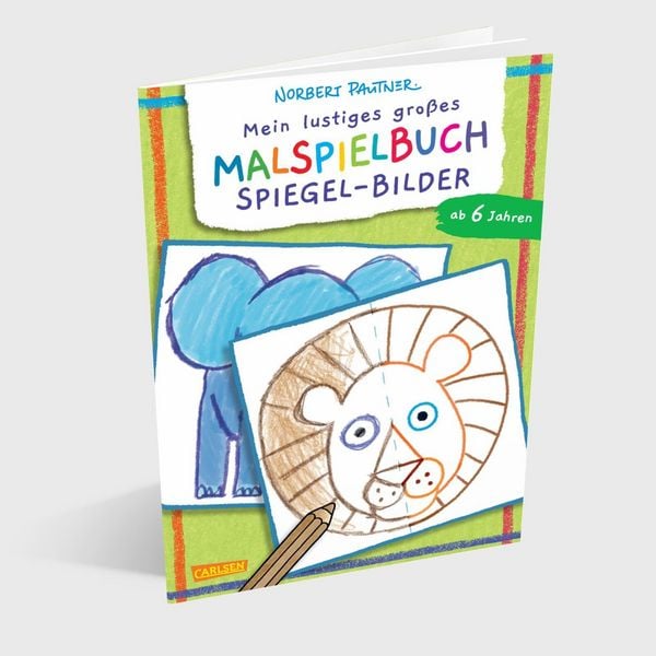 Produktbild: Mein lustiges gro&szlig;es Malspielbuch: Spiegel-Bilder (ab 6 Jahren)
