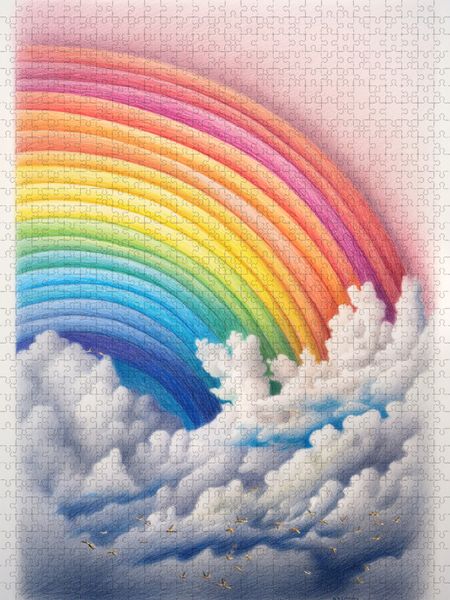 Produktbild: CALVENDO Puzzle Regenbogen | 1000 Teile Lege-Gr&ouml;&szlig;e 64x48cm Foto-Puzzle f&uuml;r gl&uuml;ckliche Stunden