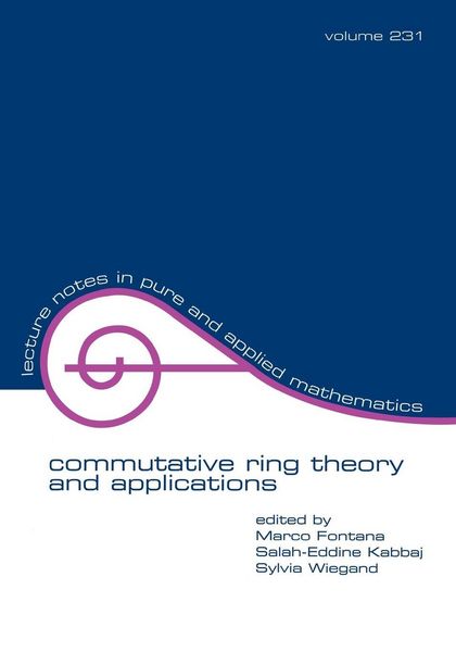 Produktbild: Commutative Ring Theory and Applications