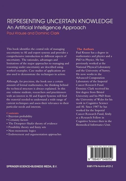 Produktbild: Representing Uncertain Knowledge