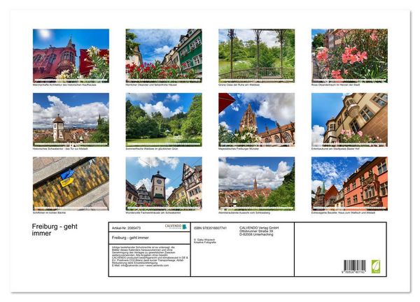 Produktbild: Freiburg - geht immer (Wandkalender 2026 DIN A2 quer), CALVENDO Monatskalender