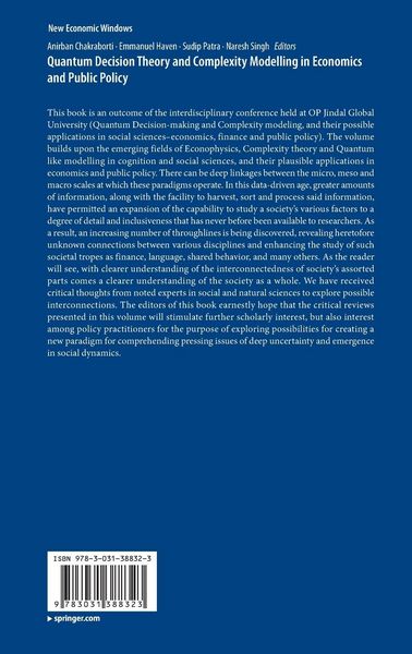 Produktbild: Quantum Decision Theory and Complexity Modelling in Economics and Public Policy