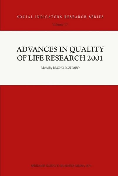 Produktbild: Advances in Quality of Life Research 2001