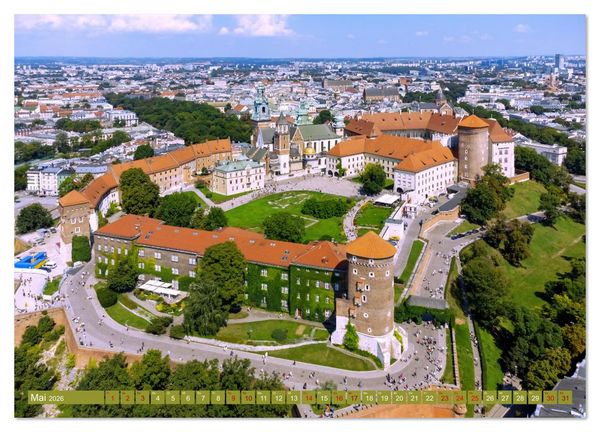 Produktbild: Krakau. Ein Spaziergang durch Polens kulturelles Herz (hochwertiger Premium Wandkalender 2026 DIN A2 quer), Kunstdruck in Hochglanz